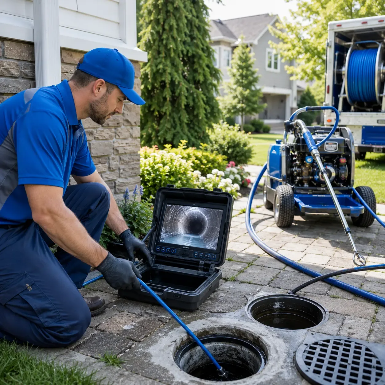 Outdoor drain cleaning professionals serving Clear Creek, WV
