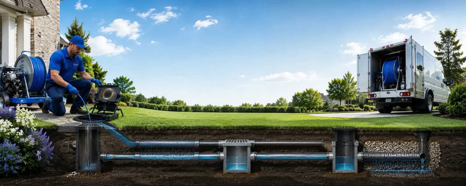 Outdoor drain cleaning information for Clear Creek, WV